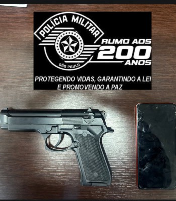 HOMEM É DETIDO POR RECEPTAÇÃO E PORTE DE RÉPLICA DE ARMA EM SANTA CRUZ DA CONCEIÇÃO DE 27/06/2026