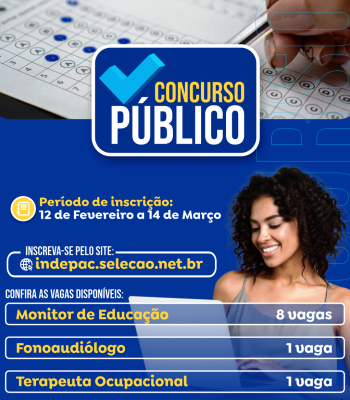 ATENÇÃO: PREFEITURA PUBLICA EDITAL DE CONCURSO PÚBLICO – INSCRIÇÕES ATÉ DIA 14 DE MARÇO