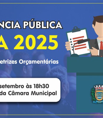 CONVOCAÇÃO PARA AUDIÊNCIA PÚBLICA NA CÂMARA MUNICIPAL