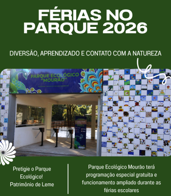 FÉRIAS NO PARQUE 2026 PROMETE DIVERSÃO, APRENDIZADO E CONTATO COM A NATUREZA DURANTE TODO O MÊS DE JULHO