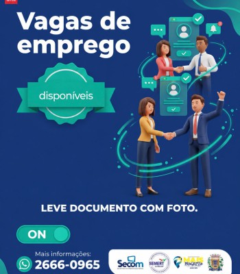 VAGAS ATIVAS DO PAT – POSTO DE ATENDIMENTO AO TRABALHADOR ATUALIZADAS ATÉ O DIA 10/08/2026