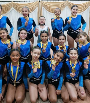 GINASTAS DE LEME CONQUISTAM EXCELENTES RESULTADOS EM COMPETIÇÃO ESTADUAL