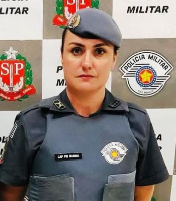 CAPITÃO PM MARINA É A PRIMEIRA MULHER A ASSUMIR O COMANDO DA 4ª COMPANHIA DA POLÍCIA MILITAR EM LEME