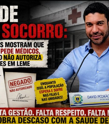 SAÚDE PEDE SOCORRO: DOCUMENTOS MOSTRAM QUE SECRETÁRIA PEDE MÉDICOS, MAS PREFEITO NÃO AUTORIZA CONTRATAÇÕES EM LEME