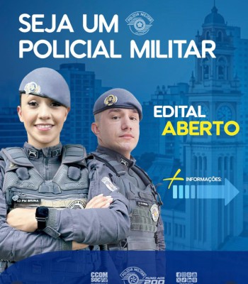 CONCURSO DA POLÍCIA MILITAR DE SÃO PAULO OFERECE 2 MIL VAGAS PARA SOLDADO PM