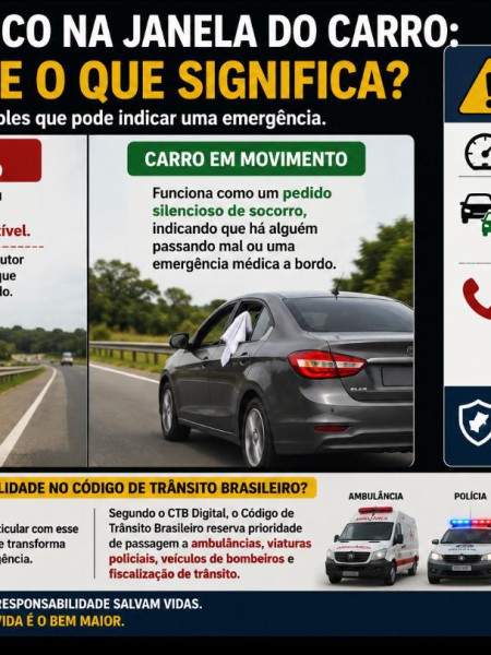 PANO BRANCO NA JANELA DO CARRO: VOCÊ SABE O QUE SIGNIFICA?