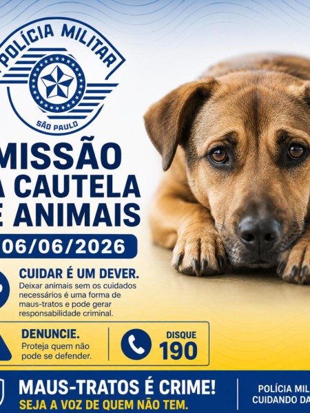 OMISSÃO NA CAUTELA DE ANIMAIS DE 06/06/2026