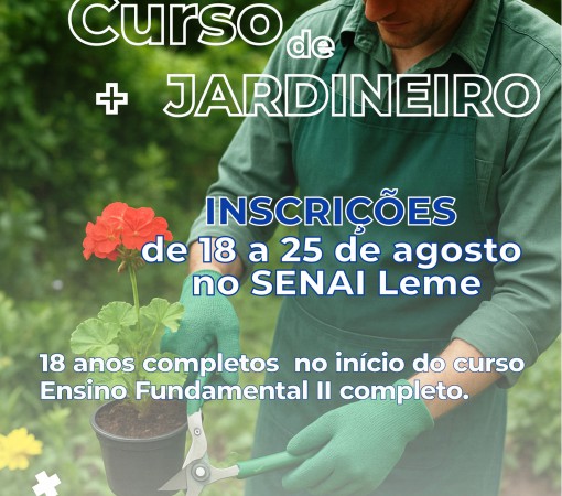 OPORTUNIDADE PARA LEME DE CURSO GRATUITO DE JARDINEIRO}