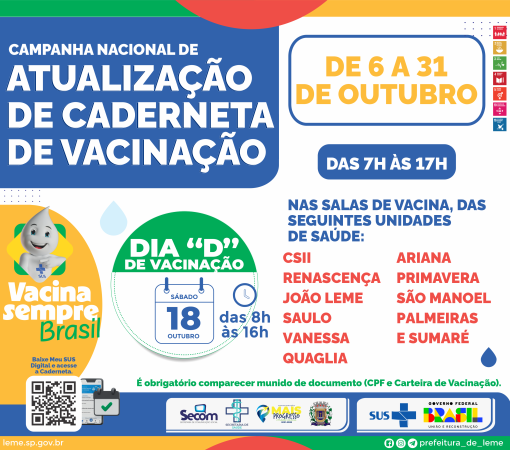 CAMPANHA DE NACIONAL DA ATUALIZAÇÃO DE CADERNETA DE VACINAÇÃO 2025}