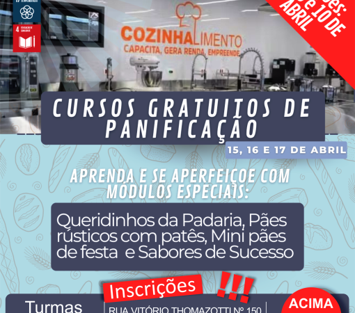 LEME RECEBE CARRETA COZINHALIMENTO COM CURSOS GRATUITOS DE PANIFICAÇÃO}