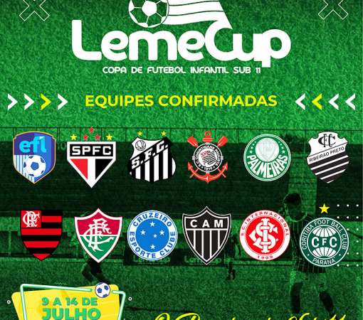 CONFIRMADAS AS EQUIPES PARTICIPANTES DA 5ª EDIÇÃO DA LEME CUP DE FUTEBOL INFANTIL}