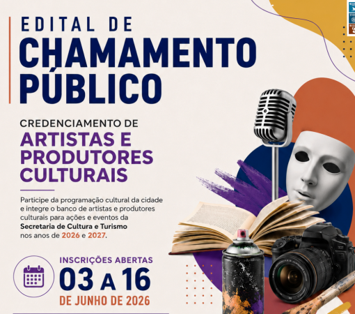 ESTÁ ABERTO O CREDENCIAMENTO PARA ARTISTAS E PRODUTORES CULTURAIS DE LEME E REGIÃO DE 03 A 16 DE JUNHO DE 2026}