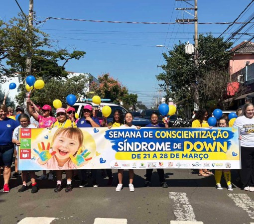 CAMINHADA CELEBRA INCLUSÃO E MARCA SEMANA DA SÍNDROME DE DOWN COM EMOÇÃO E UNIÃO}