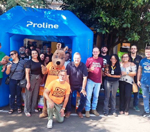 SOLIDARIEDADE QUE ALIMENTA – EVENTO DA PROLINE ARRECADA MAIS DE UMA TONELADA DE RAÇÃO EM LEME}