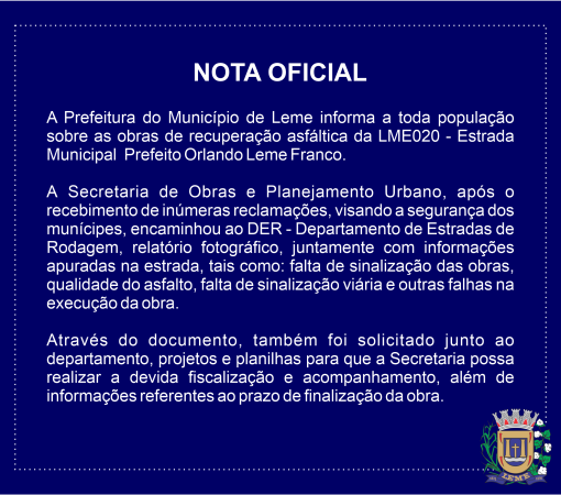 NOTA OFICIAL}