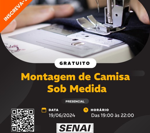 CURSO GRATUITO DE MONTAGEM DE CAMISA SOB MEDIDA - 90 HORAS}