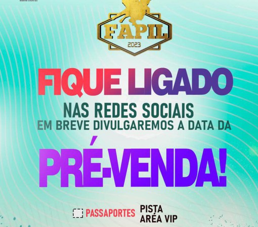 Atenção para a data da pré-venda!}