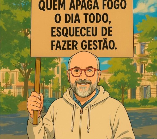 QUEM APAGA FOGO O DIA TODO, ESQUECEU DE FAZER GESTÃO}