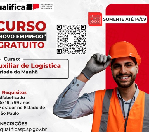 INSCRIÇÕES ABERTAS PARA O CURSO DE AUXILIAR DE LOGÍSTICA}