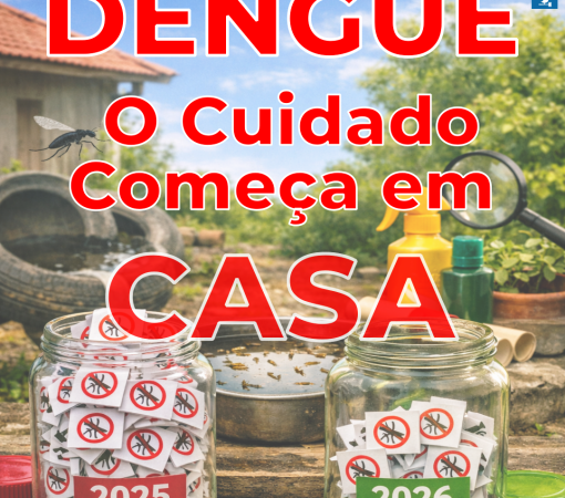 DENGUE: A PREVENÇÃO COMEÇA DENTRO DE CASA}