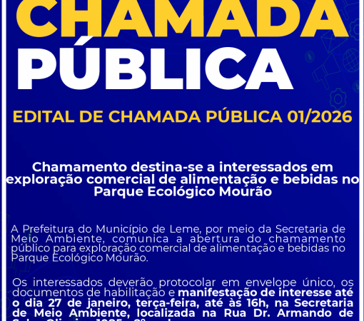 SECRETARIA DE MEIO AMBIENTE ABRE OPORTUNIDADE PARA EXPLORAÇÃO COMERCIAL DE ALIMENTOS E BEBIDAS NO PARQUE ECOLÓGICO MOURÃO}