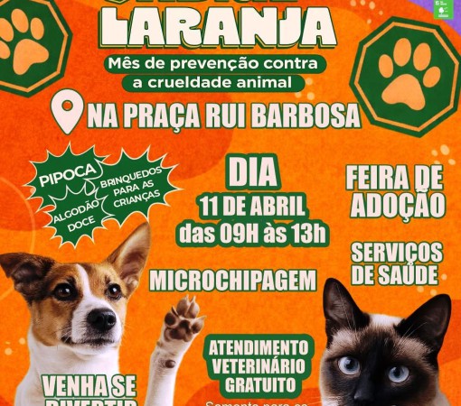 ABRIL LARANJA: UM DIA DE AMOR E CONSCIENTIZAÇÃO PELOS ANIMAIS – SÁBADO – 11 DE ABRIL DE 2026}