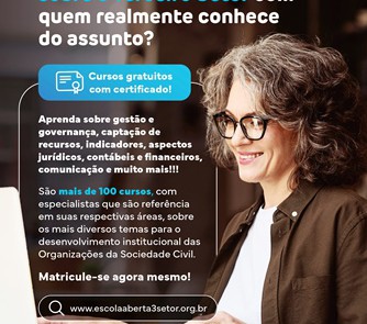 CURSOS GRATUITOS E ON-LINE SOBRE TEMAS LIGADOS AO TERCEIRO SETOR}