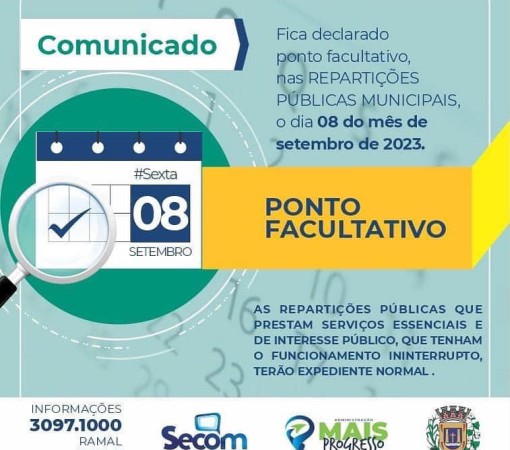 Feriados e pontos facultativos municipais em 2023}