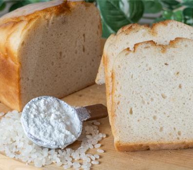 PÃO DE ARROZ COZIDO SEM GLÚTEN}