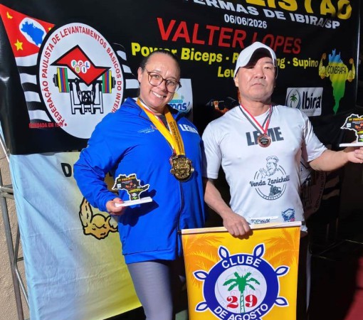 ATLETAS DE LEME CONQUISTAM TÍTULOS NO CAMPEONATO PAULISTA DE SUPINO E POWERLIFTING}
