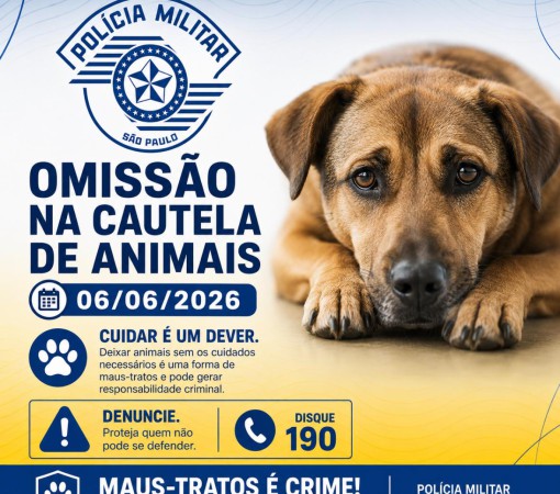 OMISSÃO NA CAUTELA DE ANIMAIS DE 06/06/2026}
