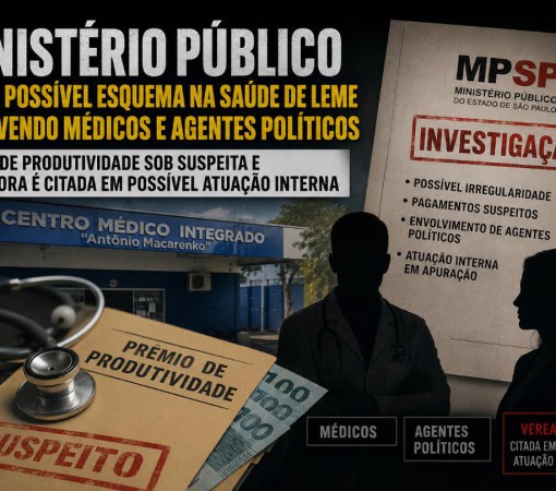 MINISTÉRIO PÚBLICO APURA POSSÍVEL ESQUEMA NA SAÚDE DE LEME ENVOLVENDO MÉDICOS E AGENTES POLÍTICOS}
