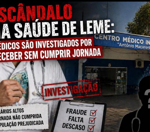 ESCÂNDALO NA SAÚDE DE LEME: MÉDICOS SÃO INVESTIGADOS POR RECEBER SEM CUMPRIR JORNADA}
