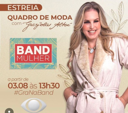 EMPRESÁRIA LEMENSE APRESENTA QUADRO DE MODA NO PROGRAMA BAND MULHER}