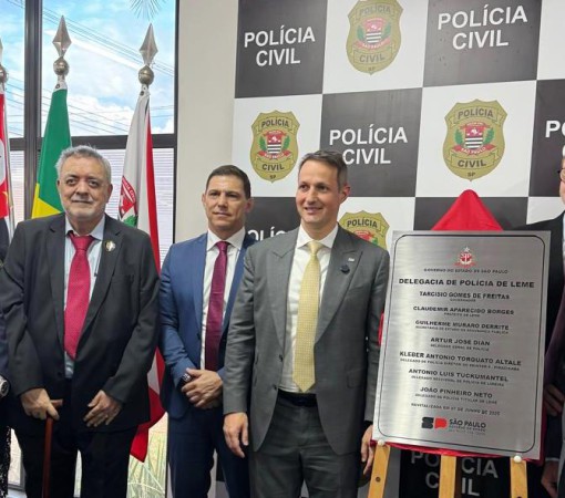 INAUGURAÇÃO DA NOVA DELEGACIA DE POLÍCIA CIVIL DE LEME}