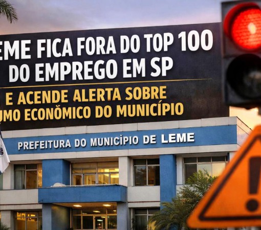 LEME FICA FORA DO TOP 100 DO EMPREGO EM SP E ACENDE ALERTA SOBRE RUMO ECONÔMICO DO MUNICÍPIO}