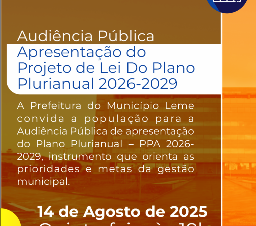AUDIÊNCIA PÚBLICA NO DIA 14 DE AGOSTO}