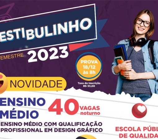 Inscrições para o Vestibulinho ETEC foram prorrogadas até as 15h da quarta-feira, dia 23}