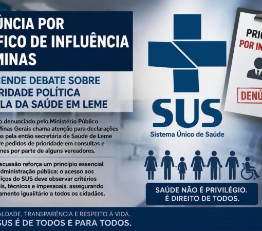 DENÚNCIA POR TRÁFICO DE INFLUÊNCIA EM MINAS REACENDE DEBATE SOBRE PRIORIDADE POLÍTICA NA FILA DA SAÚDE EM LEME}
