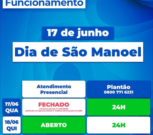 ATENÇÃO, POPULAÇÃO: SAECIL INFORMA}