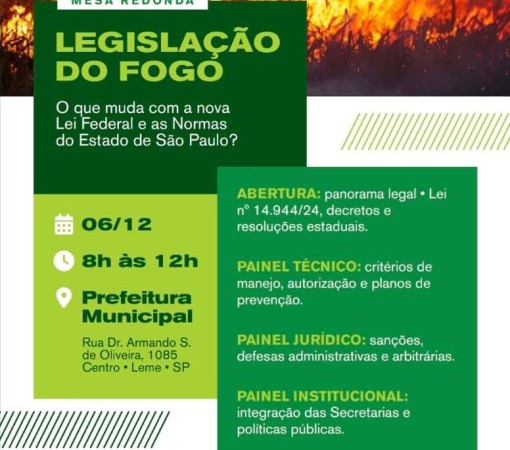 ASSOMOGI: MESA REDONDA SOBRE LEGISLAÇÃO DO FOGO}