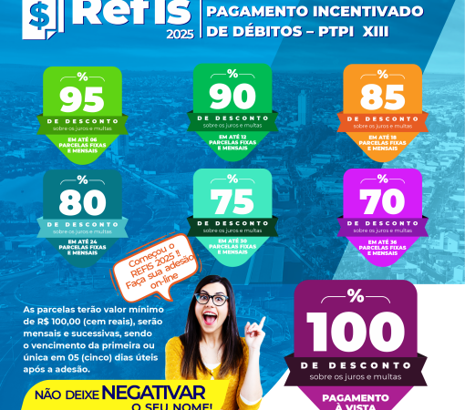 REFIS MUNICIPAL 2025 - PROGRAMA TEMPORÁRIO DE PAGAMENTO INCENTIVADO DE DÉBITOS– PTPI XIII}