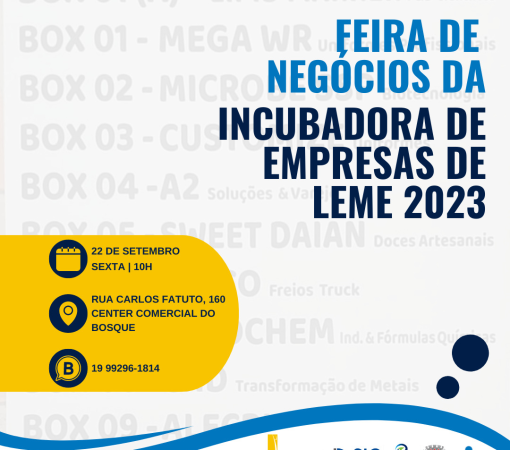 Incubadora de Empresas de Leme realiza Feira de Negócios}