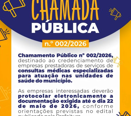 PREFEITURA DE LEME ABRE CHAMAMENTO PÚBLICO PARA AMPLIAR CONSULTAS MÉDICAS ESPECIALIZADAS NA REDE MUNICIPAL}