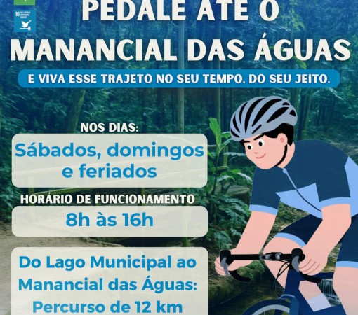 PEDALANDO RUMO AO MANANCIAL DAS ÁGUAS}