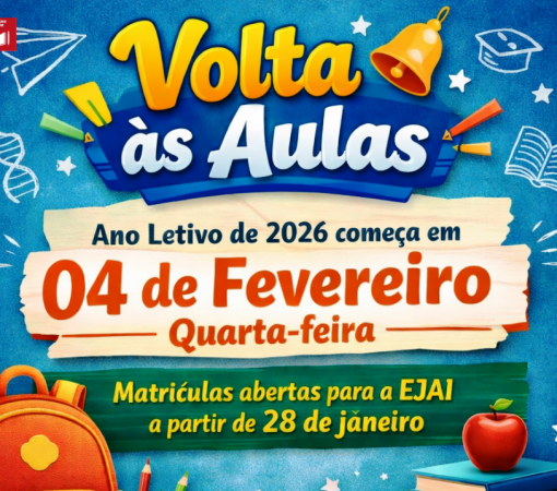 ANO LETIVO DE 2026 TERÁ INÍCIO NO PRÓXIMO DIA 04 DE FEVEREIRO, QUARTA-FEIRA}