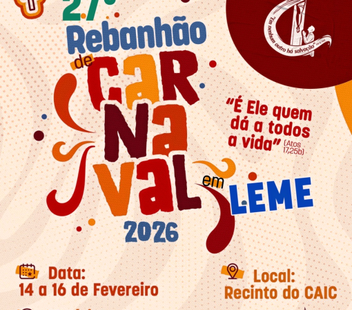 27º REBANHÃO DE CARNAVAL SERÁ REALIZADO NOS DIAS 14, 15 E 16 DE FEVEREIRO NO CAIC – ENTRADA FRANCA}
