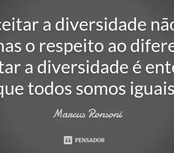 O MÍNIMO ESSENCIAL: RESPEITO E ACEITAÇÃO NA DIVERSIDADE}