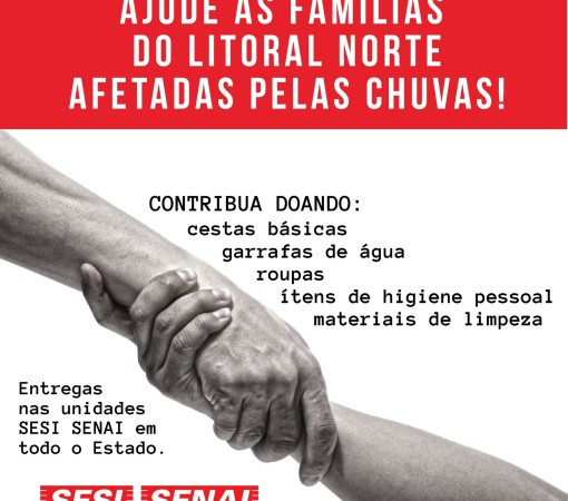 Unidades do Sesi-SP e Senai-SP arrecadam donativos para as famílias do Litoral Norte}