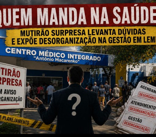 QUEM MANDA NA SAÚDE? MUTIRÃO “SURPRESA” LEVANTA DÚVIDAS E EXPÕE DESORGANIZAÇÃO NA GESTÃO EM LEME}